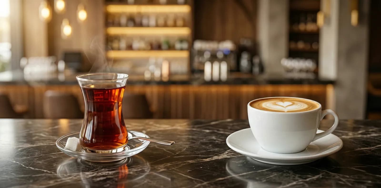 Turkish tea and coffee in the Pera lounge
