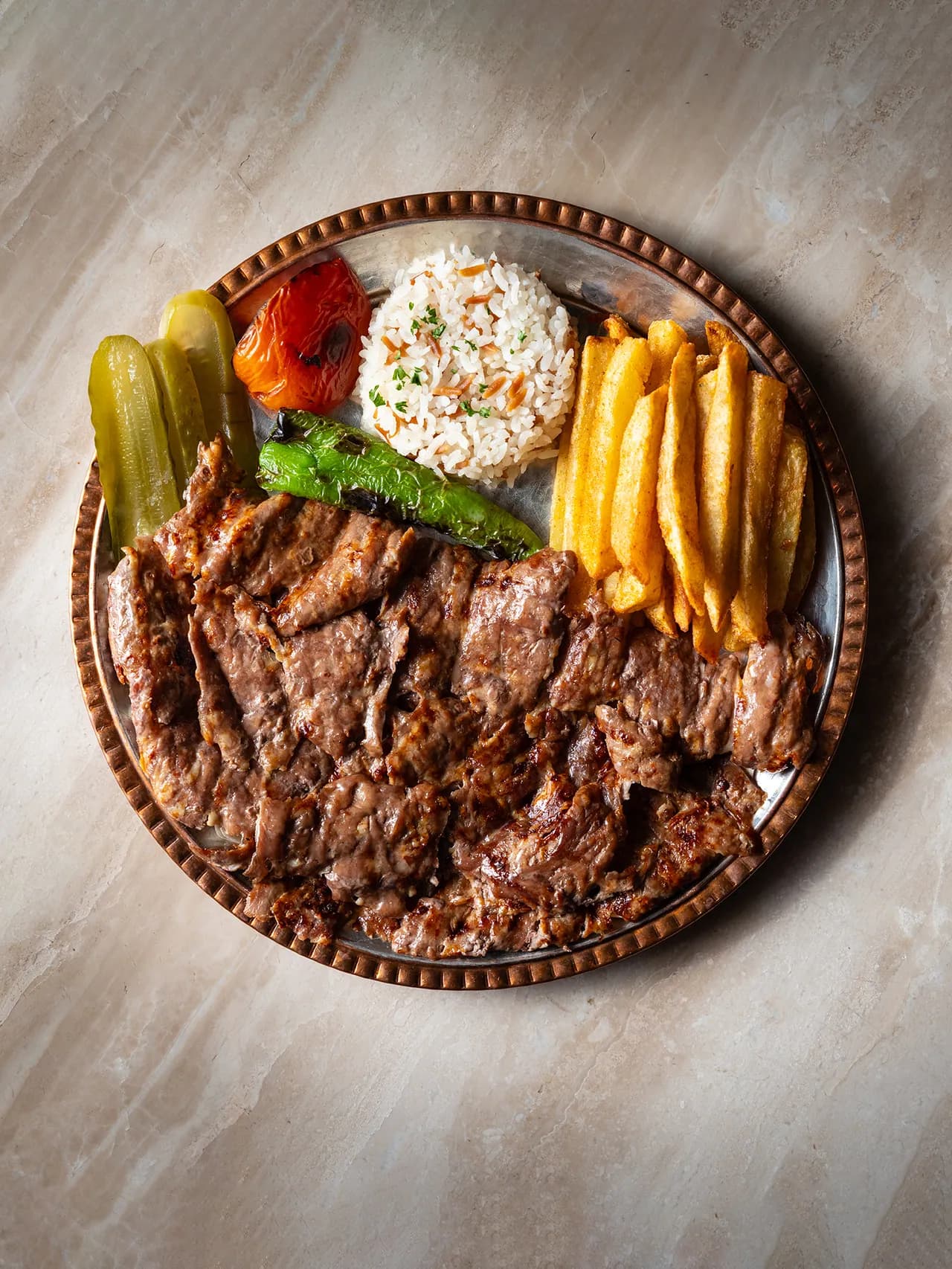 Dishes and atmosphere at Pera